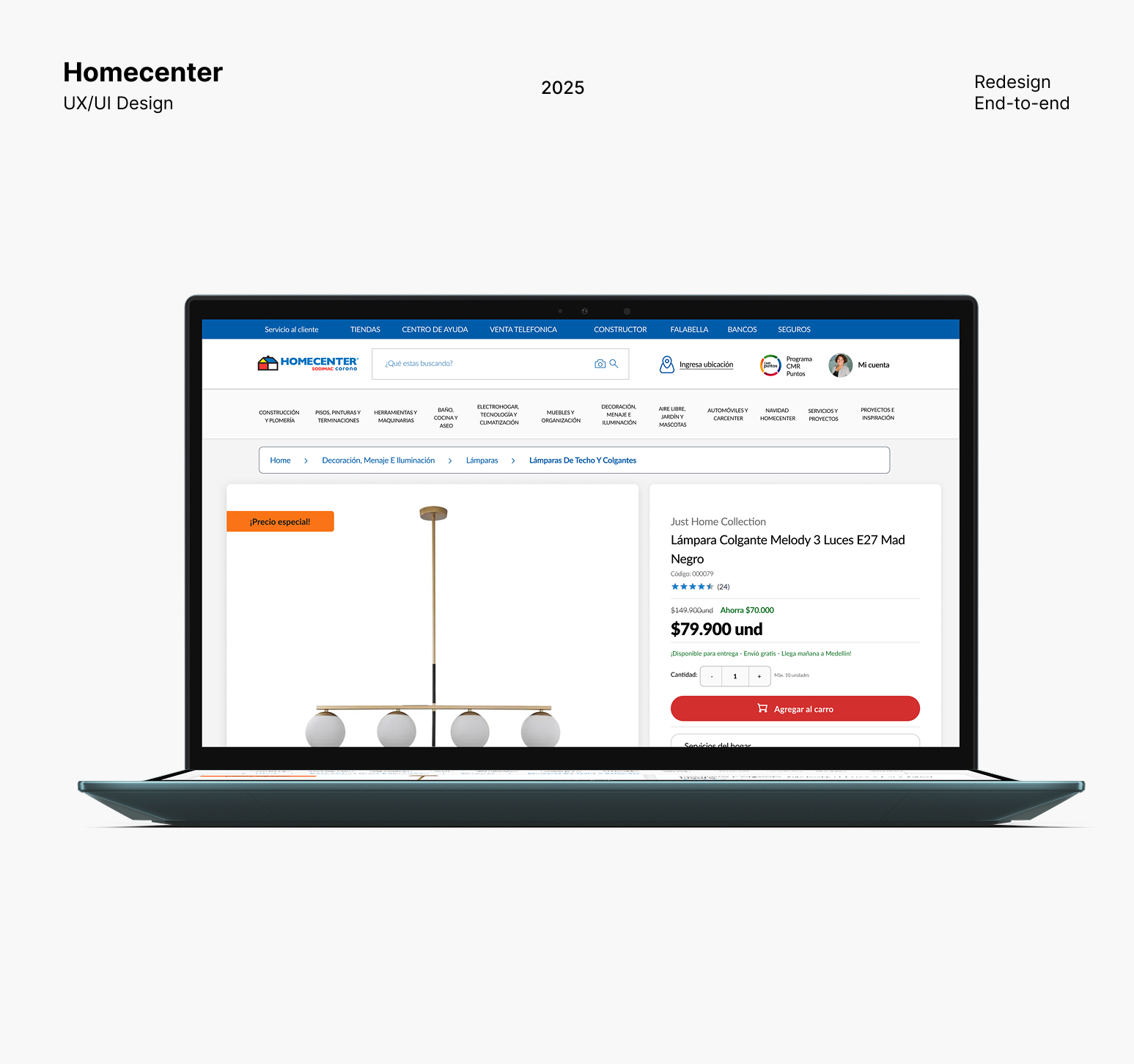 Homecenter, rediseño del flujo de compra