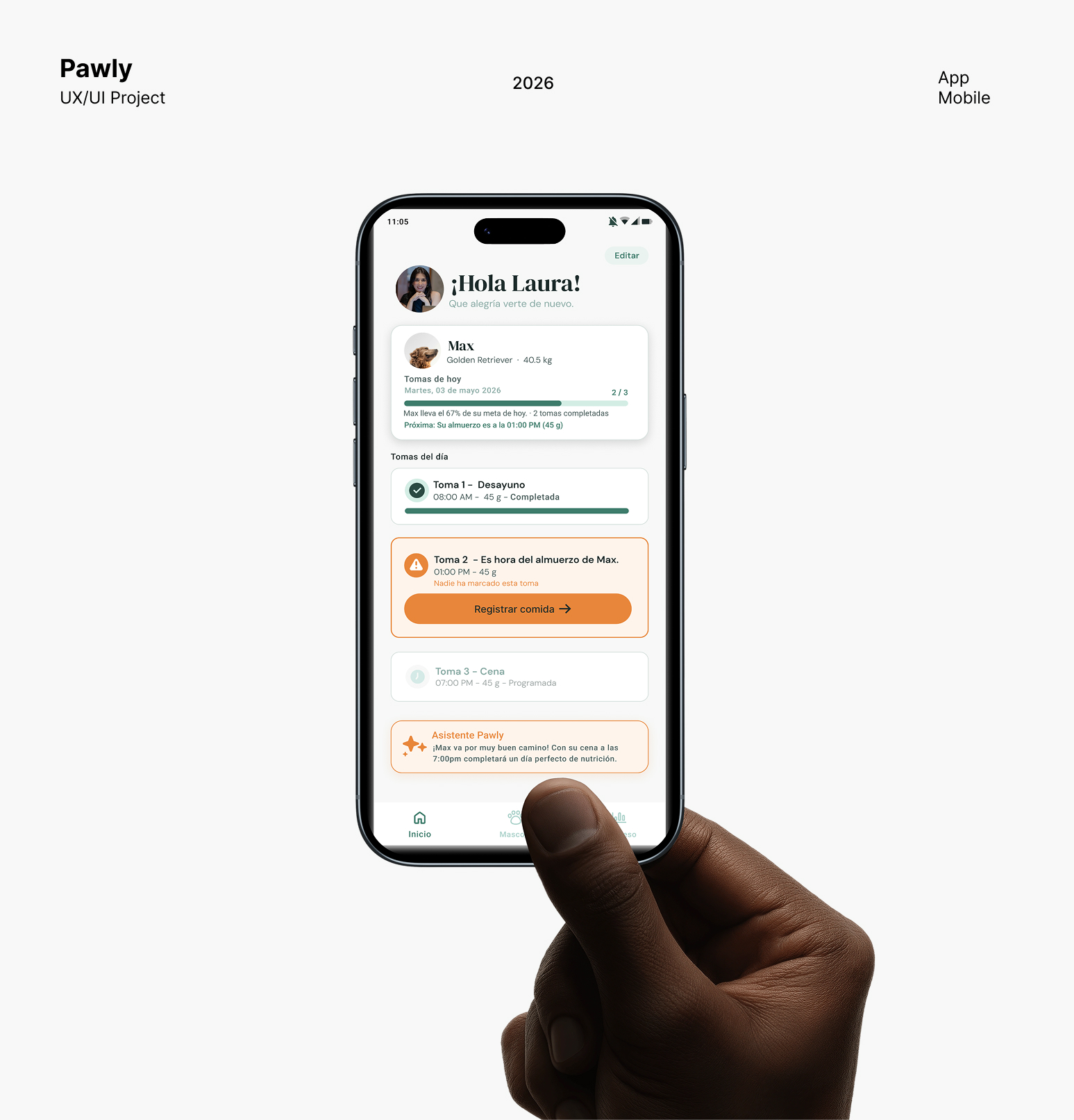 Pawly, aplicación de nutrición para mascotas