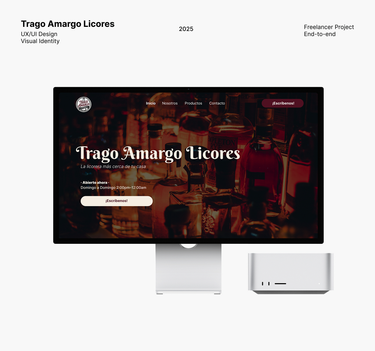 Trago Amargo, identidad y sitio web